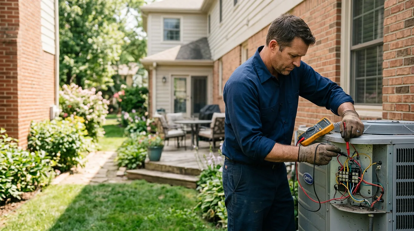 HVAC technician working near Floodwood, MN